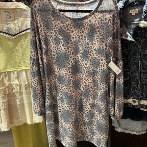 NWT Casual Leopard Print Tunic Dress